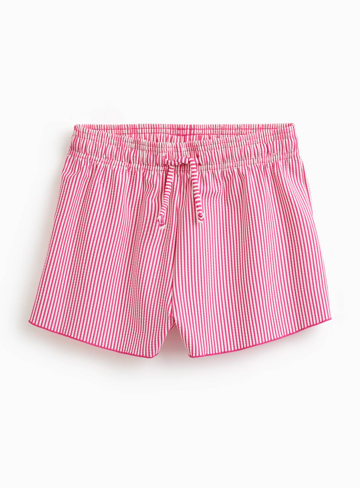 Pink Striped Seersucker Swim Shorts 10-11 years - Image 1